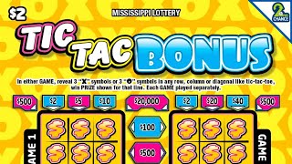 TicTacToe or TicTacNo Mississippi 2 lottery ticket [upl. by Rodge]