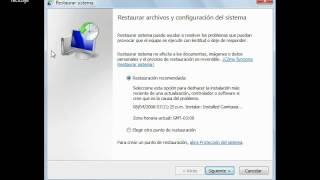 restaurar sistema windows vista [upl. by Adniled645]