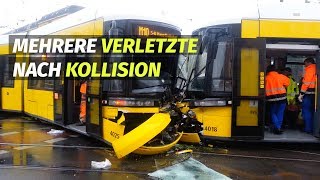 Zwei Trams der Linie M10 sind auf einer Kreuzung kollidiert [upl. by Ati]