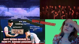 GOT7 ANNIVERSARY SPECIAL You Are  Stop Stop It remix  GOT7 Being Savage with Ahgases  REACTION [upl. by Bertold787]