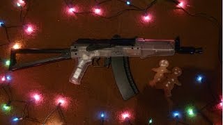 Christmas Festive BB Gun Shooting UHC AK74U Dual Power [upl. by Auehsoj]