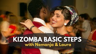 Kizomba Fundamentals  Basic Steps with Nemanja amp Laura [upl. by Nnawtna]