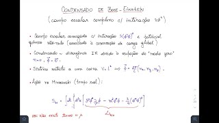 Aula 04  Condensado de BoseEinstein [upl. by Eedebez]