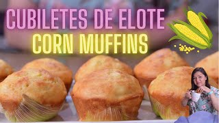 Como Hacer Cubiletes de Elote  Corn Muffin  Magdalenas [upl. by Merrili]