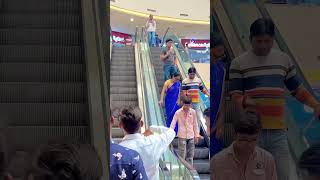 Sibbu prank 😂Escalator prank ytshorts snortsprank funny escalator random reaction masti [upl. by Sana]