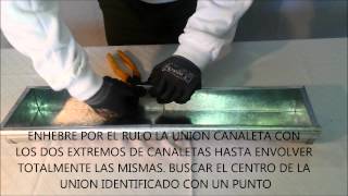 SISTEMA NOVEDOSO Y PRACTICO PARA INSTALAR CANALETAS [upl. by Yovonnda282]