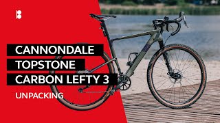 🇺🇦 Cannondale TOPSTONE Carbon Lefty 3 2021 Распаковка и обзор велосипеда [upl. by Serrano]