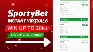 HOW TO WIN VIRTUAL FOOTBALL ON SPORTYBET  SPORTYBET INSTANT VIRTUAL CHEAT [upl. by Reteid]