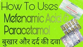 Mefenamic acid amp paracetamol tabletsuses dose side effect hindi meftal forte tablets pain [upl. by Alasdair]