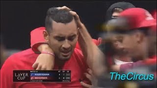 Nick Kyrgios Crying after Losing to Federer [upl. by Adiasteb710]