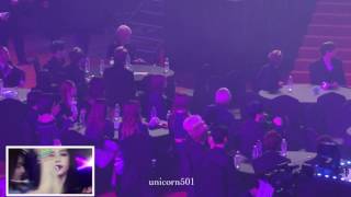 170222 GAON BTS EXO GOT7 reaction to BLACKPINK WHISTLE [upl. by Llertnahs]