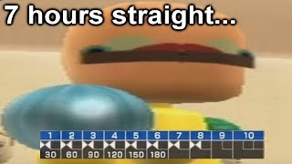 losing my mind playing wii sports bowling until i get a perfect game [upl. by Clea394]