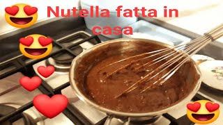 ricetta nutella fatta in casafacile e gustosa senza olio di palma e senza uova [upl. by Htebzil68]