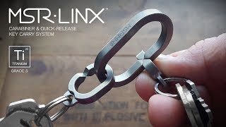 MSTR LINX™ Master Links  Titanium Carabiner amp QuickRelease Key Carry System [upl. by Anifad]