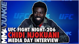 Chidi Njokuani Alex Pereira fight would be dope in UFC  UFCVegas55 media day [upl. by Reuven367]