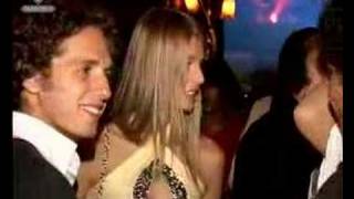 fashiontv  FTVcom  EVA HERZIGOVA PARTY AT MAXIMS  PARIS FASHION WEEK PE 2005 [upl. by Lletnuahs]