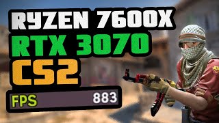 FPS TEST RYZEN 5 7600X  RTX 3070 GALAX CounterStrike 2 CS2 [upl. by Tumer]