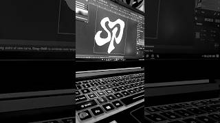 SP monogram design vectorizing process metal monogram logodesign lettering [upl. by Audras773]