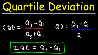 How To Calculate the Coefficient of Quartile Deviation  Statistics [upl. by Emirej]