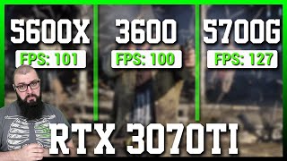 RYZEN 5700G vs 3600 vs 5600X  RTX 3070 TI [upl. by Vladamar]