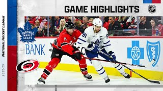 Maple Leafs  Hurricanes 116  NHL Highlights 2022 [upl. by Jesse746]