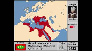 Osmanlı İmparatorluğu Kuruluştan Yıkılışa Harita [upl. by Lletnwahs462]