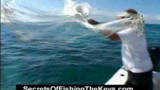 Throwing a 16 foot custom cast net in the Florida Keyswmv [upl. by Mercola]