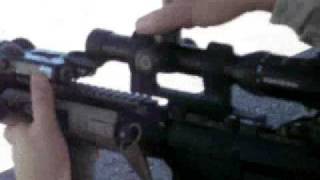 Shooting Noveske 145quot Afghan AR15  535 yards [upl. by Raffin]