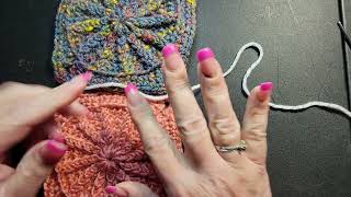 Whip stitch joining method for crochet wipandchain [upl. by Sharity104]