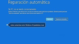 SOLUCIÓN Preparando Reparación Automática Windows 10  diagnosticando su PC [upl. by Llekcir]