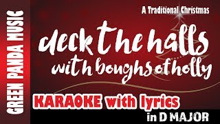 Deck the Halls with boughs of holly  Christmas Carols Karaoke with lyrics  Traditional Christmas [upl. by Hannibal]