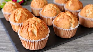 Easy plain vanilla muffin recipe Super soft and fluffy Easy Baking [upl. by Aserahs224]