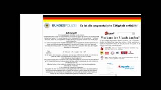 bundeskriminalamt virus entfernen windows 7 wiebka bundespolizei trojaner deutsch tutorial [upl. by Nnylyam]