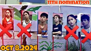 PBB 11th nomination Full episode  Oct 82024 double Eviction [upl. by Oivat]