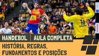 HANDEBOL AULA COMPLETA História Regras Oficiais Fundamentos e Posições [upl. by Natascha535]