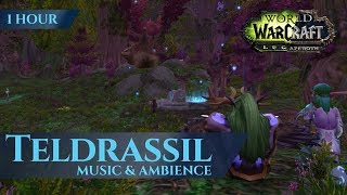 Teldrassil Before the Storm  Music amp Ambience 1 hour 4K World of Warcraft Legion [upl. by Kingdon514]