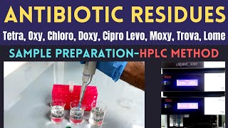 Determination of Antibiotic Residues Using HPLCSample Preparation Part1 [upl. by Ivy547]