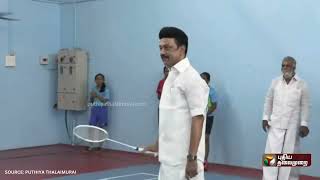 Kolathur Badminton Court Inaugurated by M K Stalin sir the Honorable Chief Minister of Tamil Nadu [upl. by Bostow]