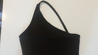 Cómo coser crop top de pinterest de un hombro [upl. by Houghton805]