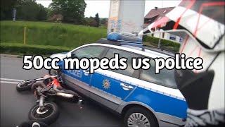 50cc Mopeds VS Police Chase Getaway [upl. by Tuddor]