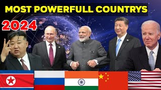 Top 10 Most Powerful Countries in The World 2024 [upl. by Elyrrad]