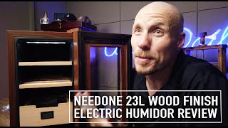 NeedOne 23L Woodgrain Electric Humidor Review [upl. by Nere]