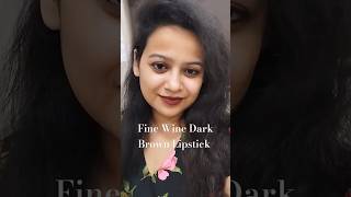 Dark Brown Lipstick Under 200  makeup mattelipstick dailyvlog [upl. by Annaeerb]