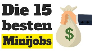 Minijobs Die 15 besten Minijobs 💰 [upl. by Kaleena36]