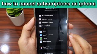 How to Cancel Subscriptions on iPhone Step by Step [upl. by Orimar617]