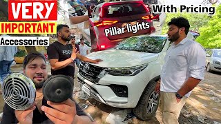 KAROL BAGH का Test  Installing Premium Accessories in FORTUNER 2023 [upl. by Daisi412]