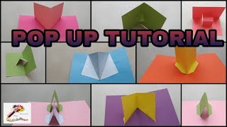 Popup Tutorial 1  Basic pop up craft Pop up card  3D Popup craft  Popup Craft SS Craft Mantra 1 [upl. by Barthol]