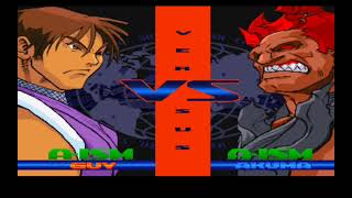 Street Fighter Alpha 3 PS1  Guy Playthrough [upl. by Sprung236]