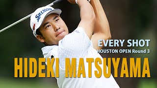 Hideki Matsuyama Every Shot at Vivint Houston Open Round 3 [upl. by Haroldson]