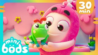 Lets Be Happy  Minibods  Mini Oddbods  Baby Oddbods  Funny Cartoons For Kids [upl. by Leahcimnaj]